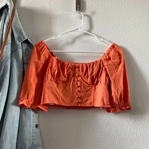 Scrunched Crop-Top